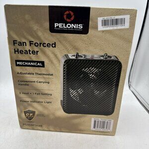 Pelonis PSH08F1ABB 1500W Portable Heater - Black with adjustable thermostat